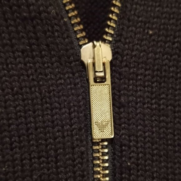 EMPORIO ARMANI - Full zip tri-color cardigan - Sz M-L - Picture 14 of 16